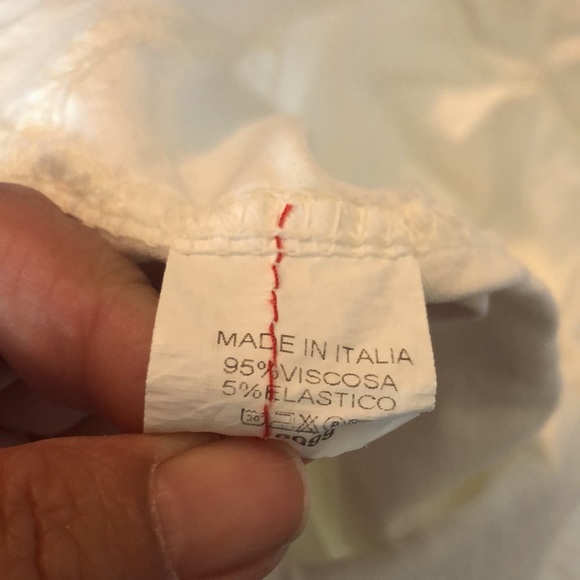 MADE IN ITALY white fancy pants joggers one size - Picture 8 of 16